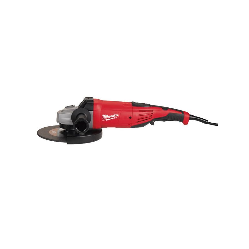 AGVK24-230EK Amoladora angular de 2400W, diámetro del disco 230mm, 6600rpm, AVS, anti-kickback, MOTOR PROTECTOR, interruptor de botón con bloqueo