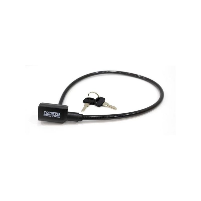 CANDADO ANTIRROBO BICICL 8X650MM CABLE NIVEL                