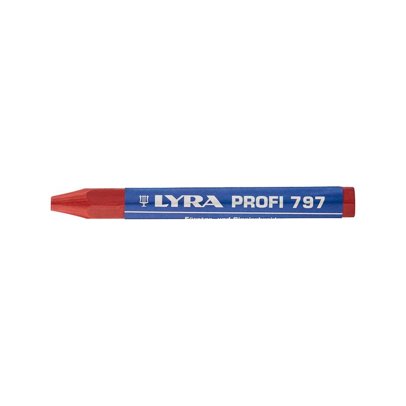 Tiza de marcar amarilla  rojo120x12mm Lyra
