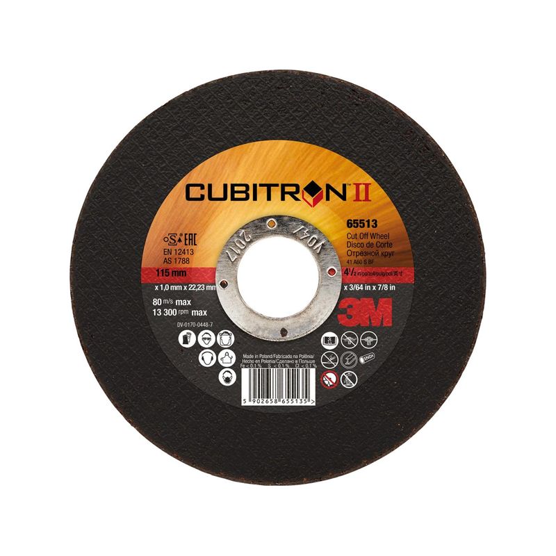 Disco de separacion Cubitron II 115x1,6mmrecto 3M