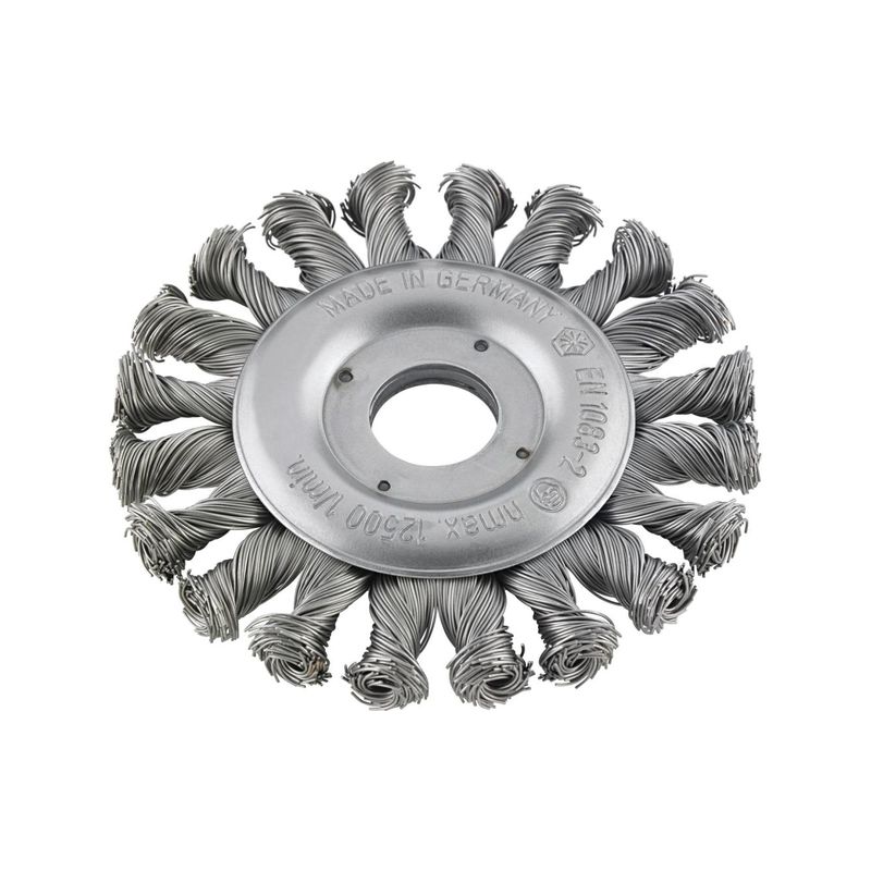 escobilla redonda inox. dcha/izq115x0,35 mm trenzadoFORMAT