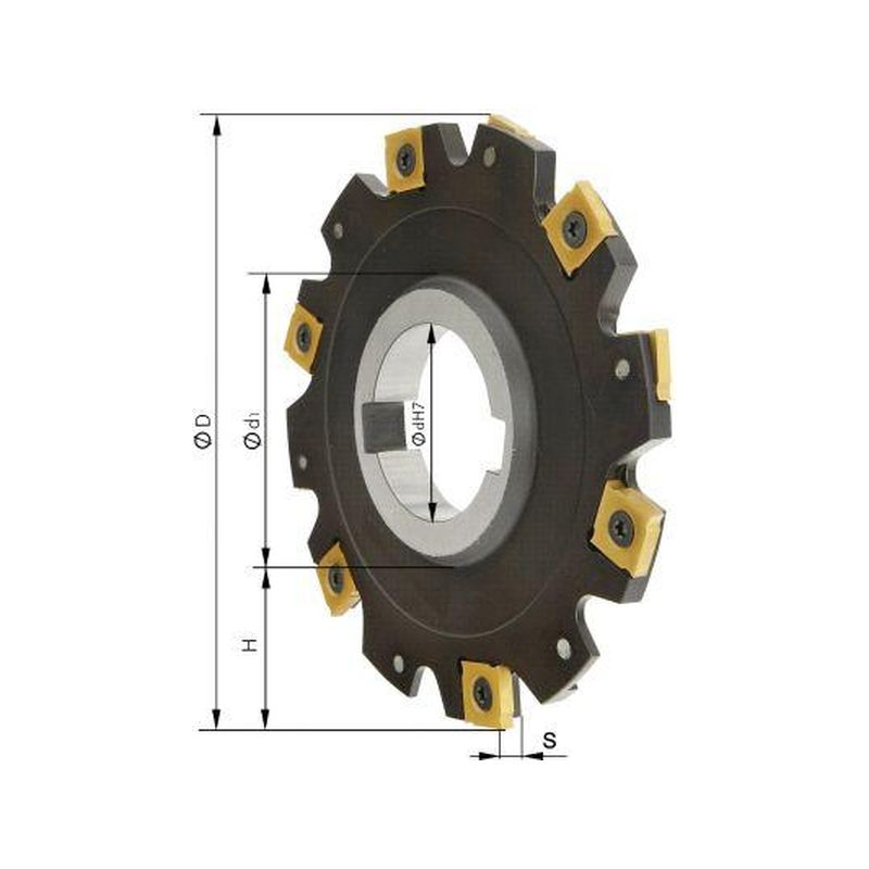 Fresa de disco sin reborde Z8 D 80x4 mm