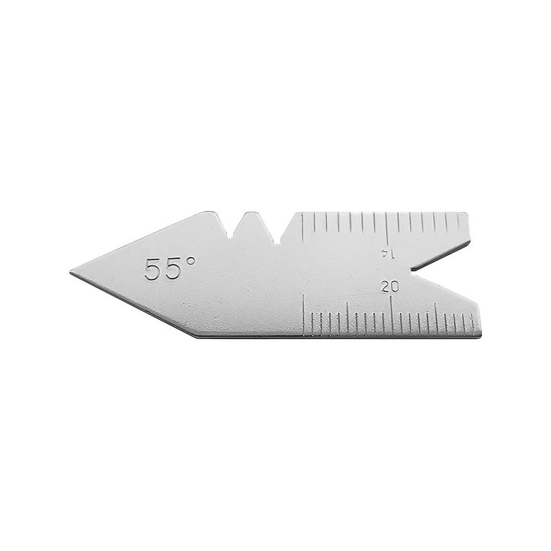 Calibre de acero de rosca triangular55 FORMAT