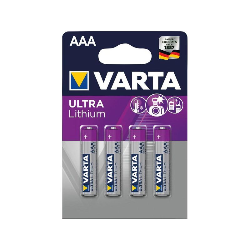 bateria PROFESSIONAL litio AAA, blister4