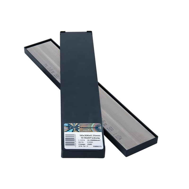 Laminas metalicas acero inoxidable 50x300x0,01mm10Bl/P H+S