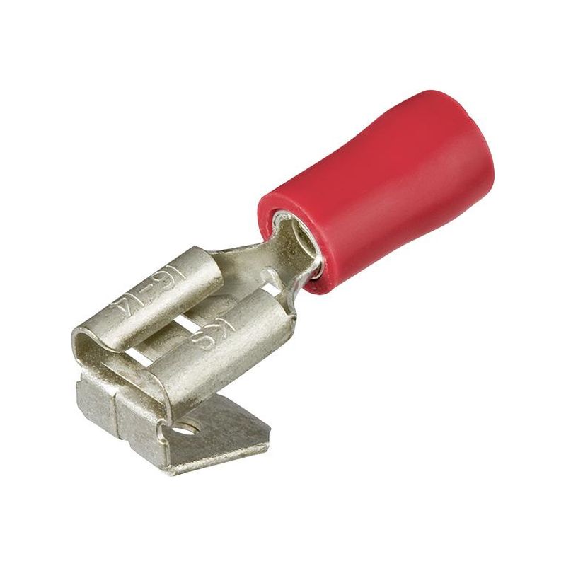 Casquillo conector plano conramal derivacion rojo0,5-1qmm KNIPEX