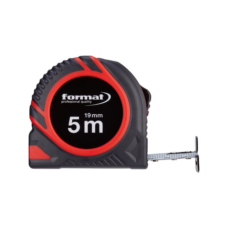 Cinta metrica de bolsillo8mx25mm blanca FORMAT