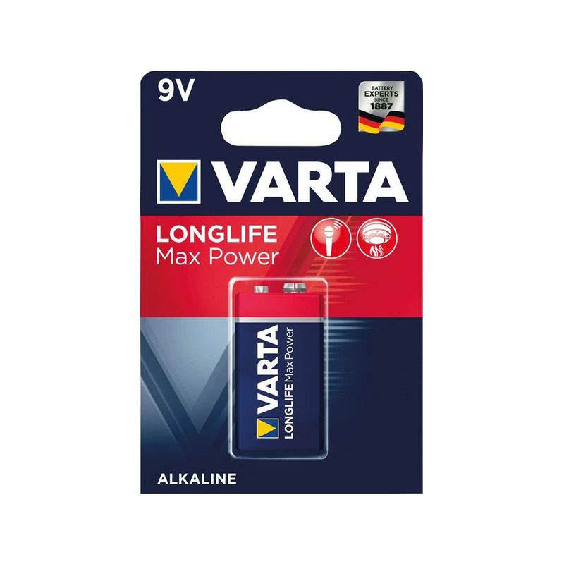 Bateria MAX TECH bloque de 9V blister de 1ud.VARTA