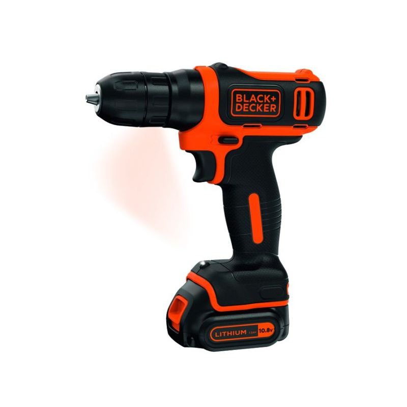 TALADRO ATORN 10,8V Li 10MM BDCD12K 1,5AH MAL B&amp;D