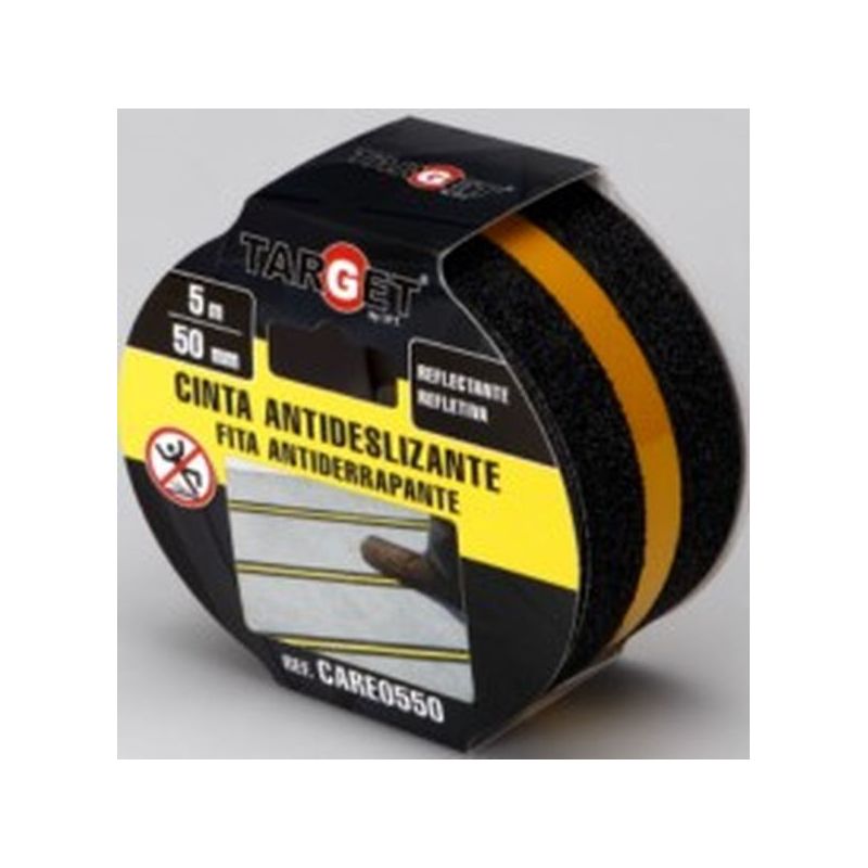 CINTA ANTIDESL. 50MMx 5MT BANDA REFLECTANTE ADH. NEG TARGET