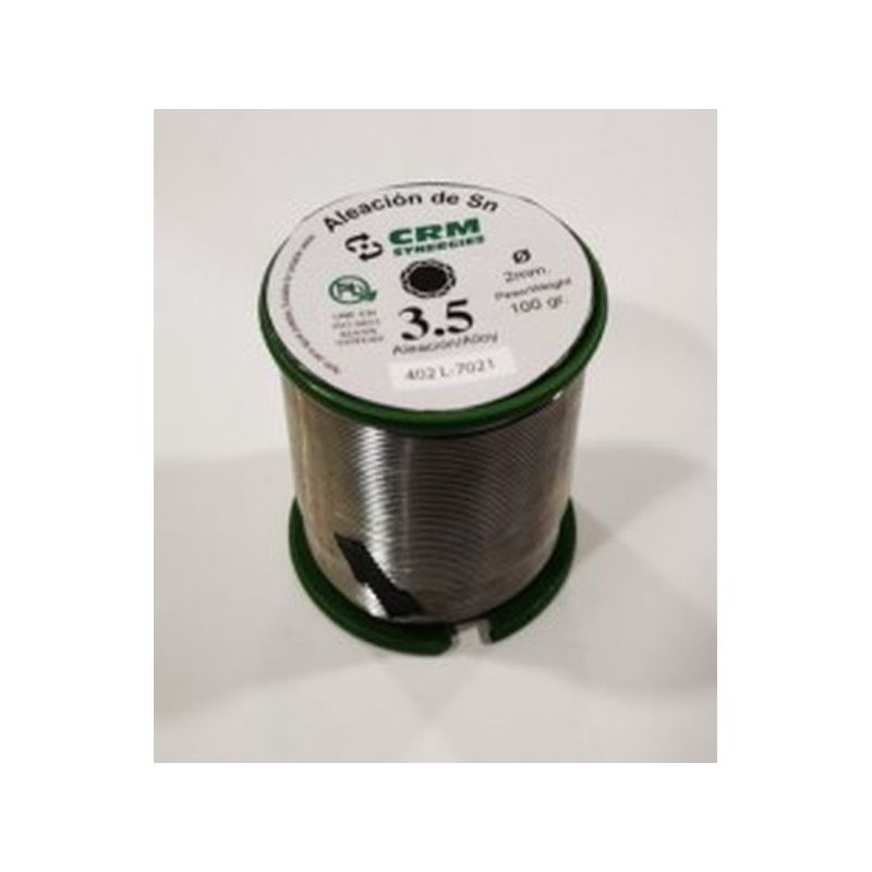 ESTAÑO SOLD PLATA 100GR-2MM 3,5% ALEACION 102 CRM