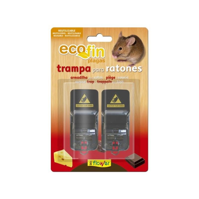 TRAMPA RATONES MECANICA ECOFIN 1-70552 2 PZ