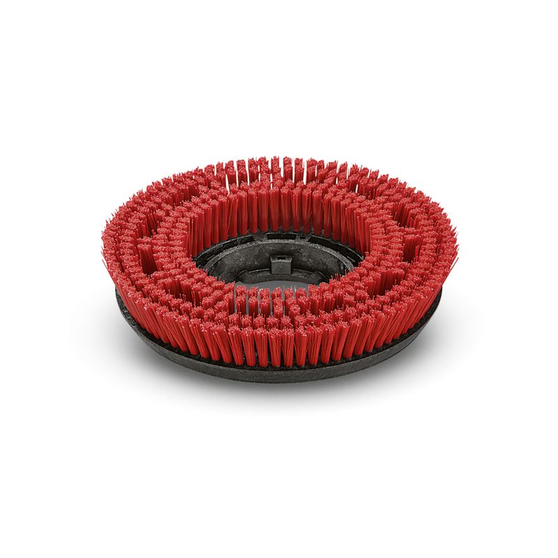 Cepillo circular, medio, rojo, 385 mm