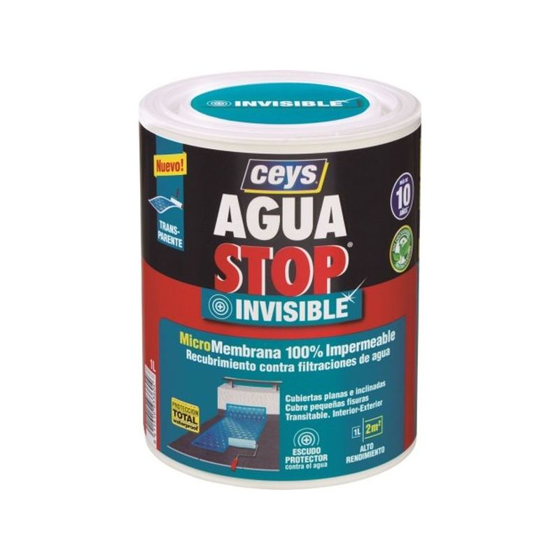 MEMBRANA IMPERM. 1 LT TRA INT/EXT AGUASTOP INVISIBLE CEYS
