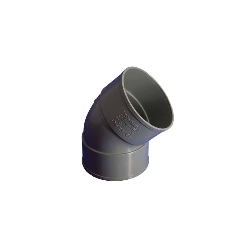 CODO EVAC H-H 45§ 050MMØ PVC HIDROT