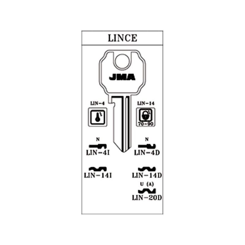 LLAVE CILINDRO EN BRUTO JMA AC LIN-4D