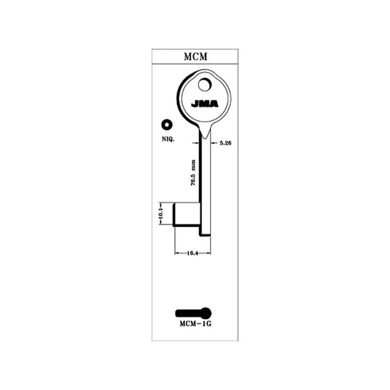 LLAVE DE GORJA EN BRUTO JMA LAT MCM-1G NIK