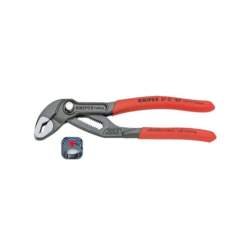 TENAZA FONTAN AJU 180MM B/AGUA AUT. COBRA KNIPEX