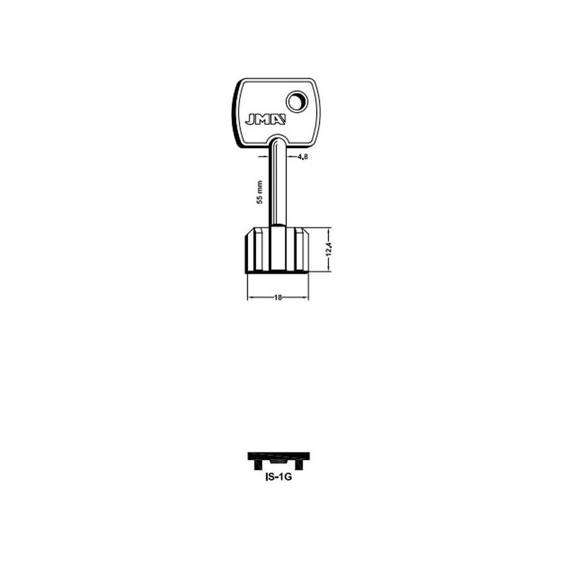 LLAVE DE GORJA EN BRUTO JMA LAT IS-1G