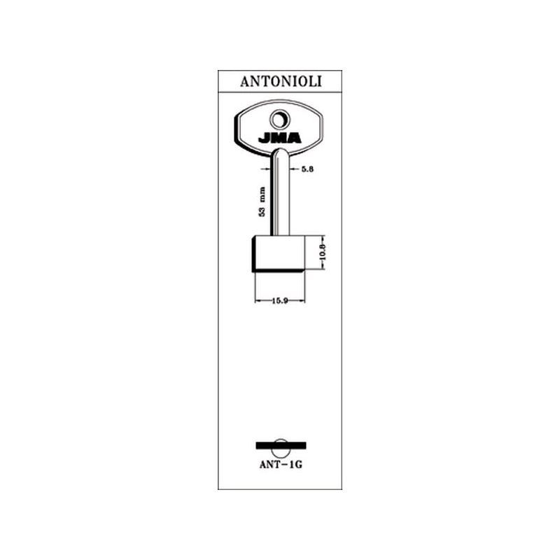 LLAVE DE GORJA EN BRUTO JMA LAT ANT-1G