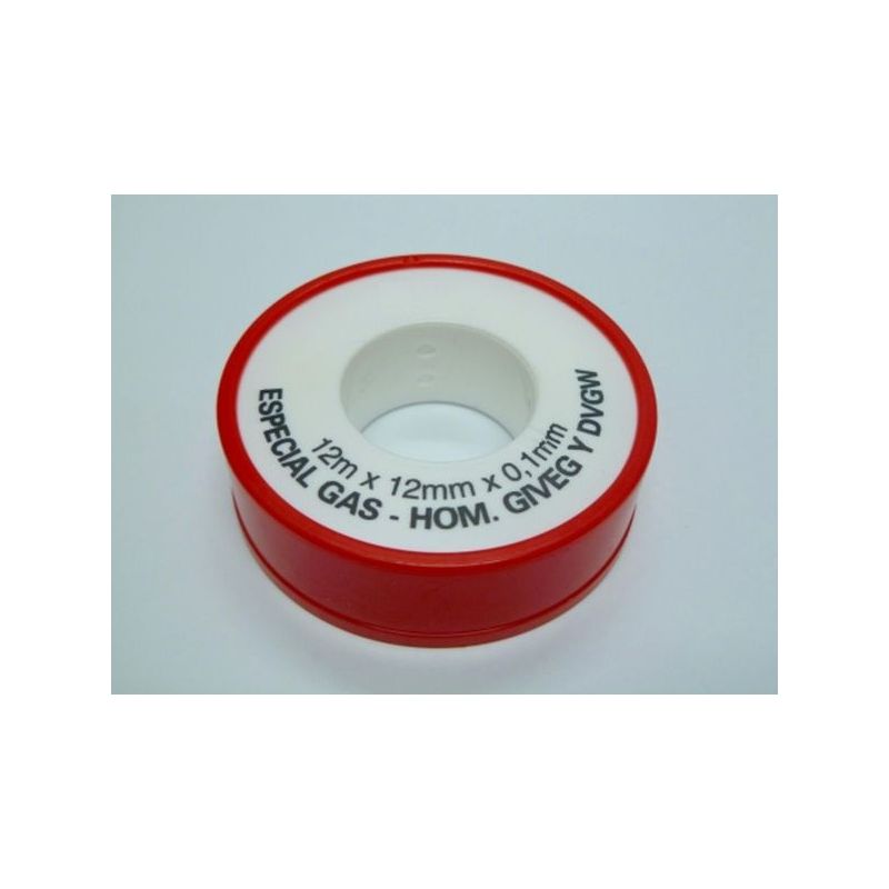 TEFLON FONTAN AL.DENS. 12MMX0,1MMX12MT PARA GAS BL S&amp;M