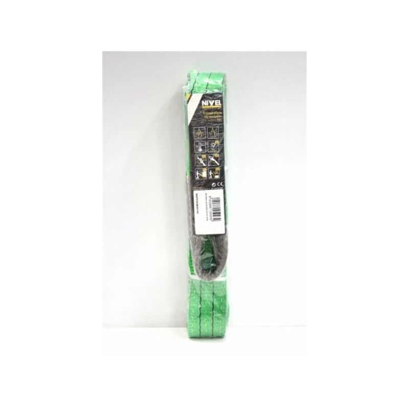 ESLINGA ELEVAC PLANA 2000X2MT ABIERTA DOB.BANDA VER NIVEL