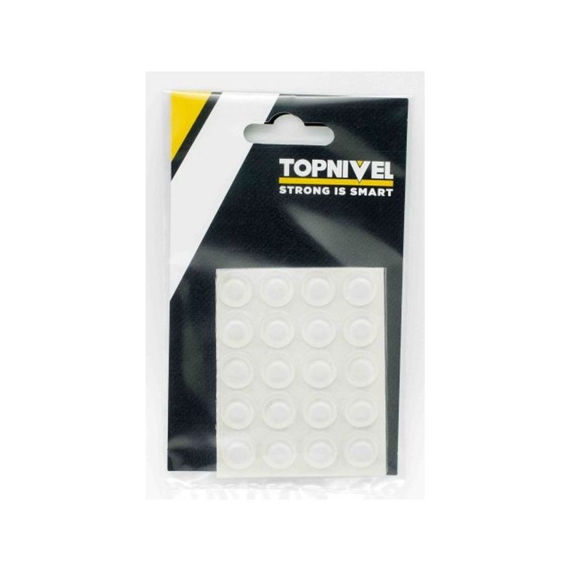 TOPE PROT.GOLPES 13x 4MM ADH ANTIDESL TRA NIVEL 25 PZ