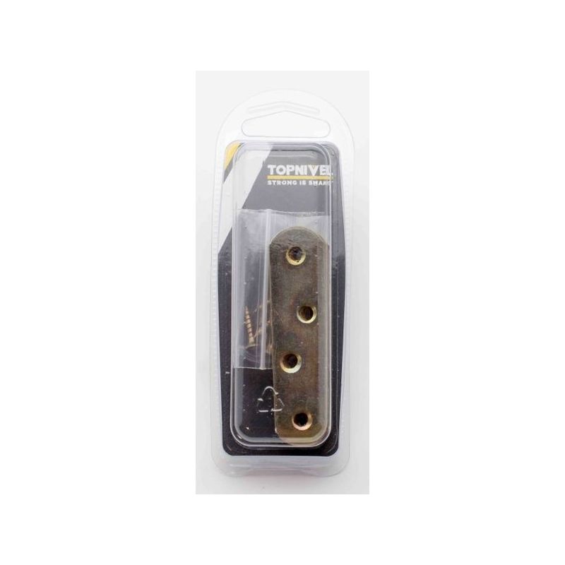 PLACA ENSAMBLE 80X20MM RECTO NIVEL ACERO BICROMAT. NV106174