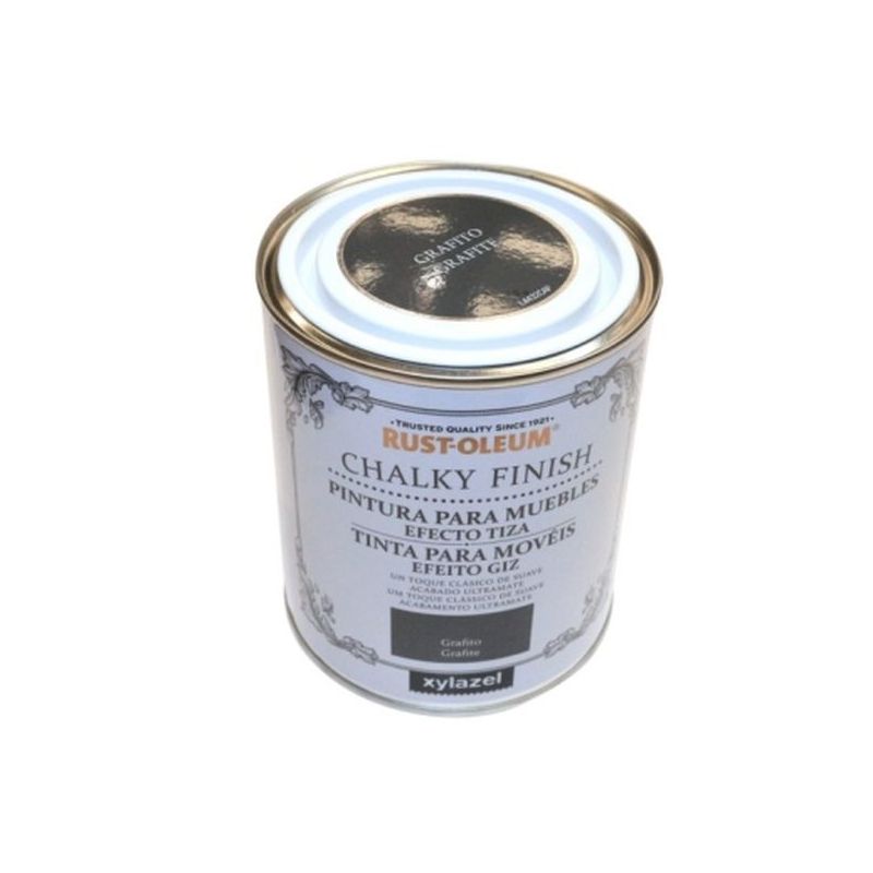 PINTURA AL AGUA PARA MUEBLES CHALKY EFECTO TIZA GRAFIT RUST-