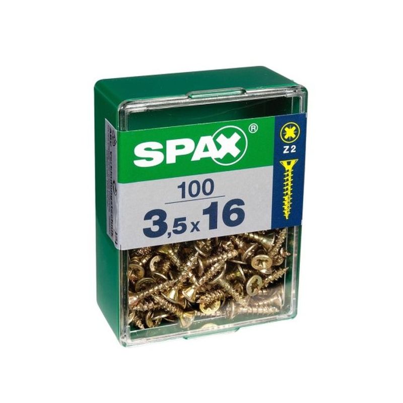 TORNILLO R/MAD. 02X010MM BICROMAT. SPAX 150 PZ