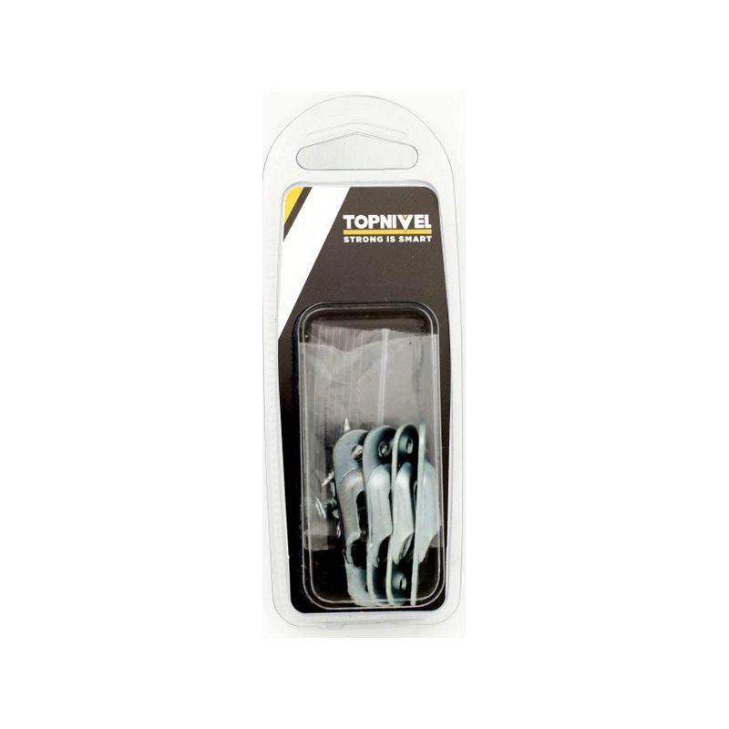 COLGADOR MUEB 48X13MM ACERO CINC EMB NIVEL 4 PZ