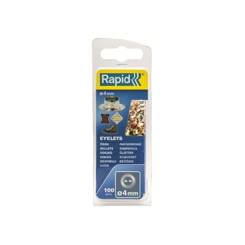 OJAL Ø4 FIJ CUERO RAPID ACERO RAPID 100 PZ