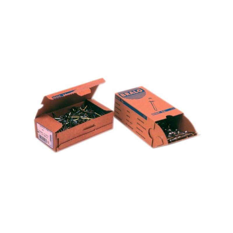 REMACHE FIJ ESTAND. 4X8MM ALU ALUM BRALO 500 PZ