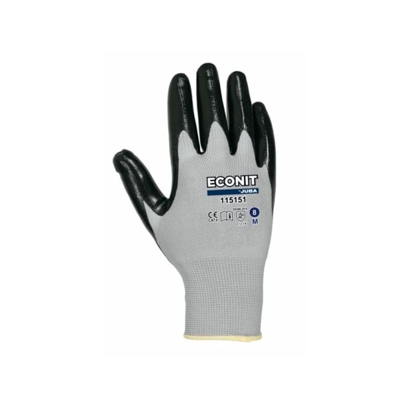 GUANTE MECANICO XL10 NEGRO ECO-NIT NYL GR JUBA
