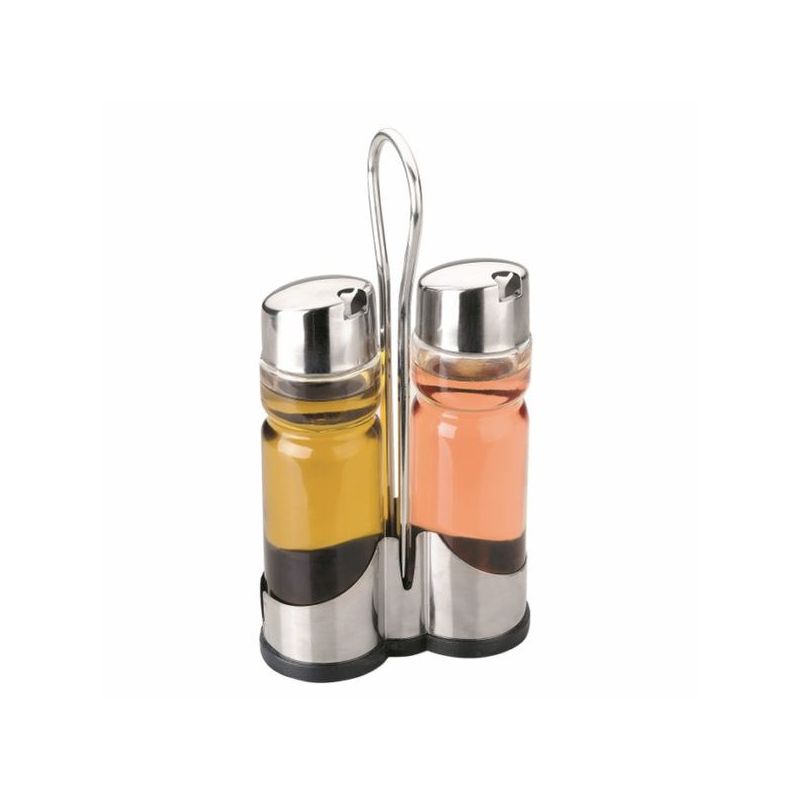 VINAGRERA COC ACEITERA CRISTAL/INOX IBILI 2 PZ