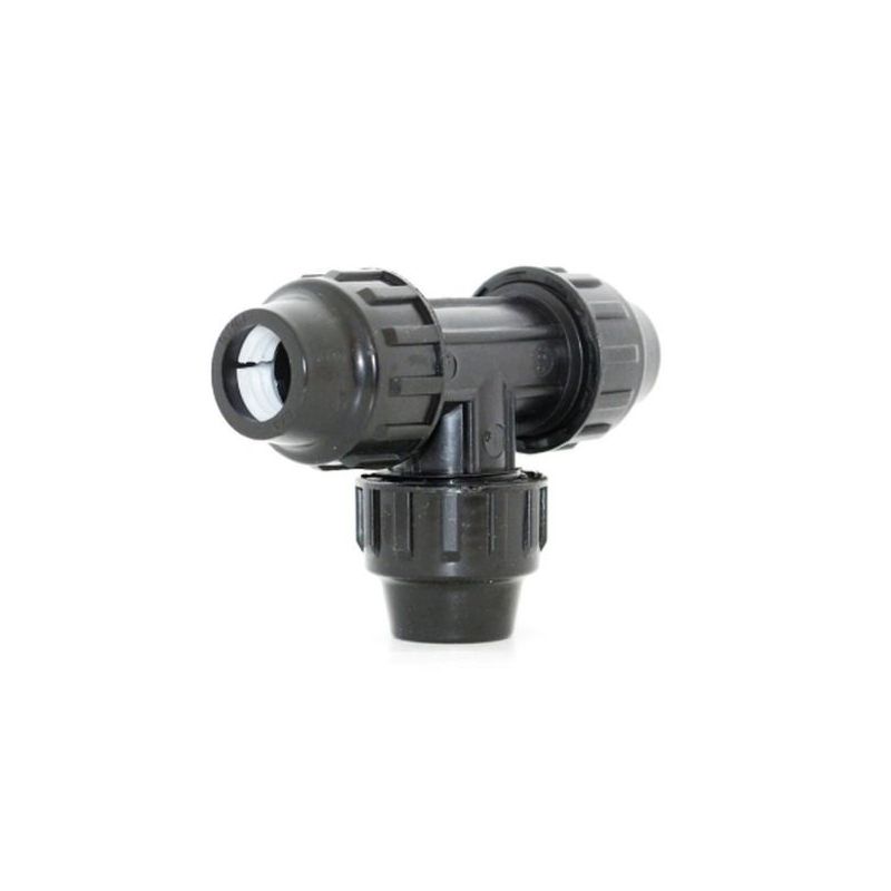 CONECTOR RIEGO EN T 25MM IGUAL FIT PP NATUUR