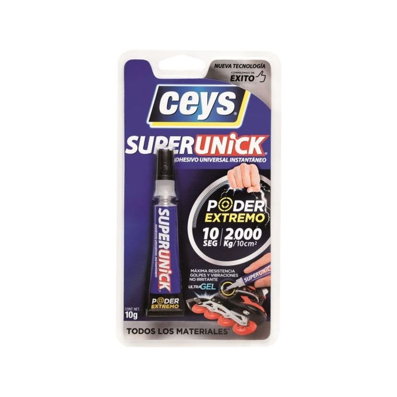 ADHESIVO INSTANTANEO FLEX 10 GR TRA GEL SUPERUNICK CEYS