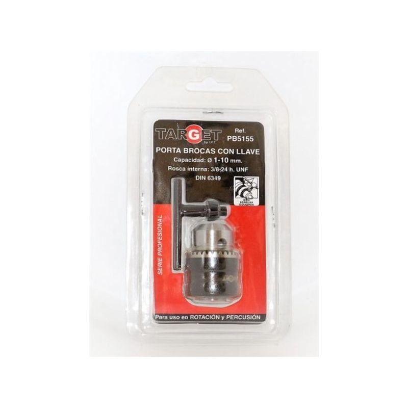 PORTABROCAS TAL CON LLAVE 1,5-10MM 3/8-24H TARGET