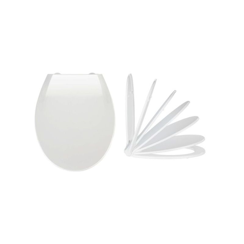 TAPA WC INODORO 37X44CM PVC BLACO KOS WENKO