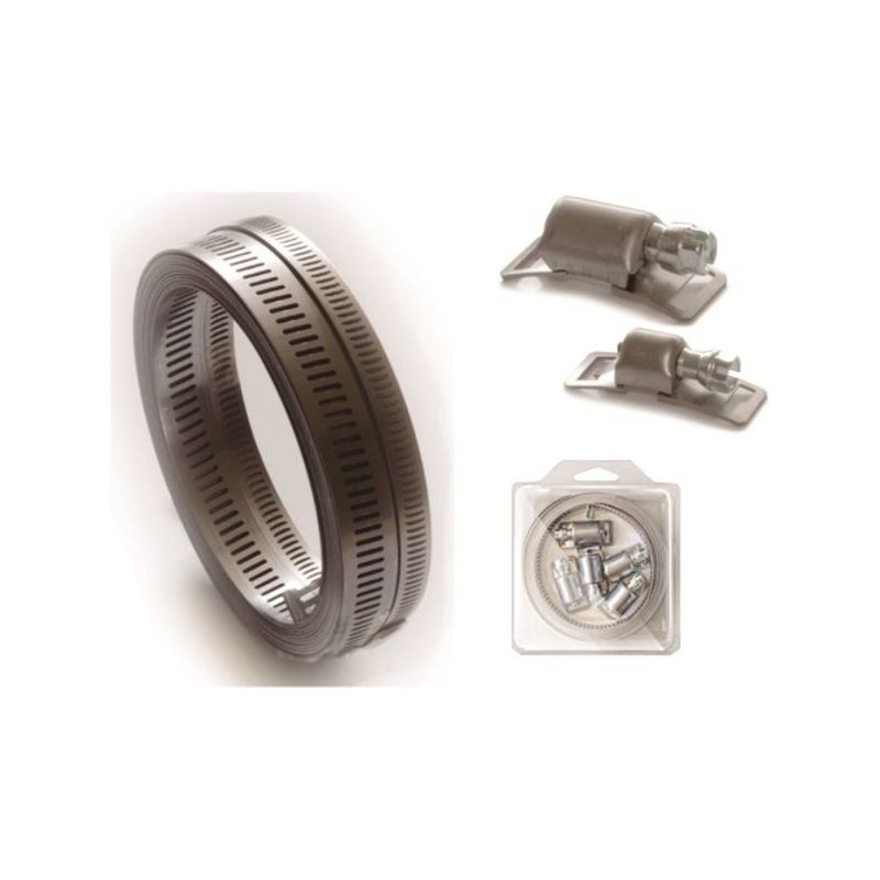 FLEJE FIJ PERFORADO 3MT 14MM +6 CIERRES ACERO INOX AISI 430