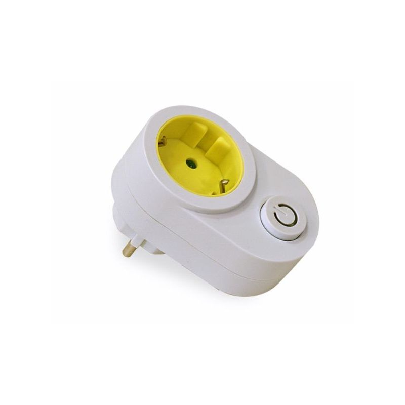 ADAPTADOR ELEC 16A-250V CON INTERRUPTOR BL/PIST FAMAT