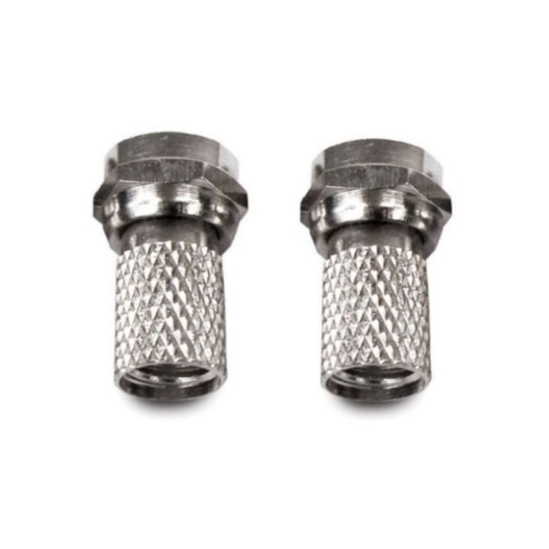 CONECTOR ANTENA COAXIAL F PARABOLICA MET. AXIL 2 PZ