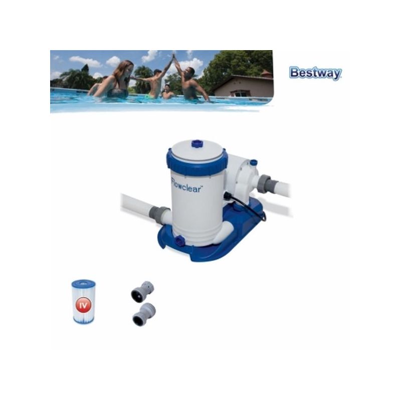DEPURADORA AGUA PISCINA 9463LT/H FILTRO BESTWAY 58391