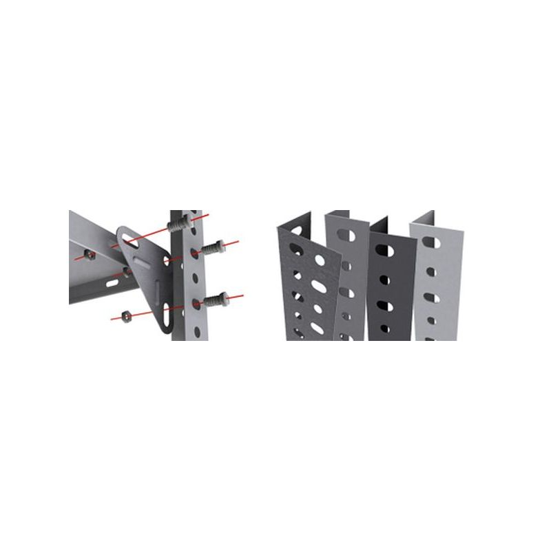 ESCUADRA SOP ESTANTERIA ACERO GALV SIMONRACK