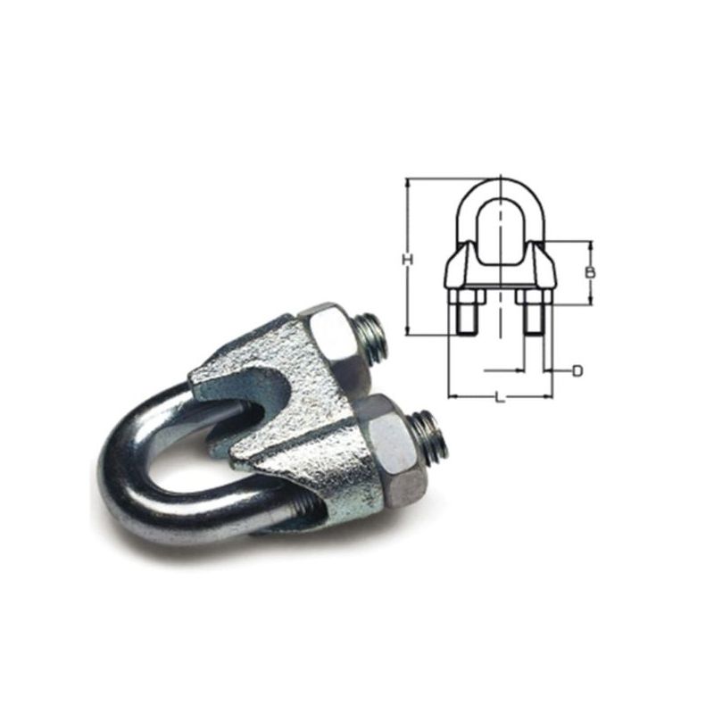 SUJETACABLE SUJ 741 M-4 INOX 316 BSCI 104 DAMESA 2 PZ