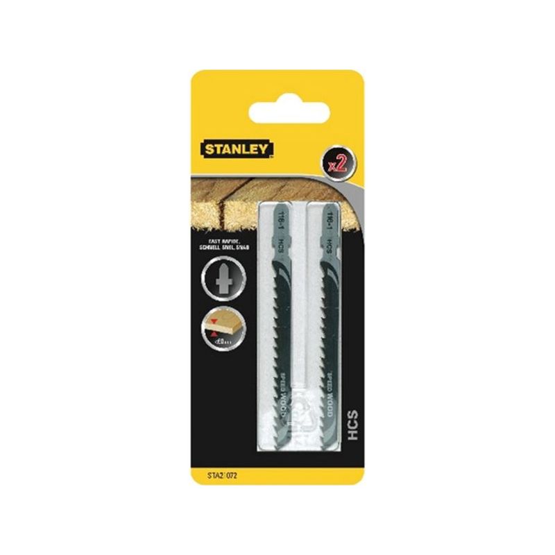 HOJA SIERRA CALAR MAD/AGLO L75MM VAST.&quot;T&quot; C/RECTO STANLEY 2
