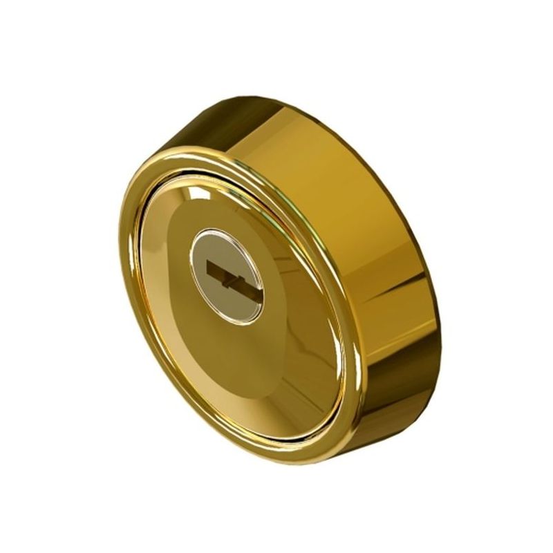 ESCUDO CILINDRO Ø 65x24/17MM HOPLON ACERO MAC.CARBONITRU PVD