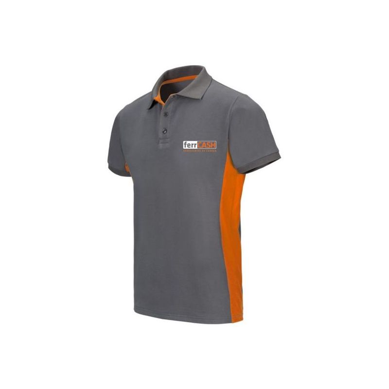POLO TRABAJO L 100%ALG M/CORTA GR/NAR FERRCASH VELILLA