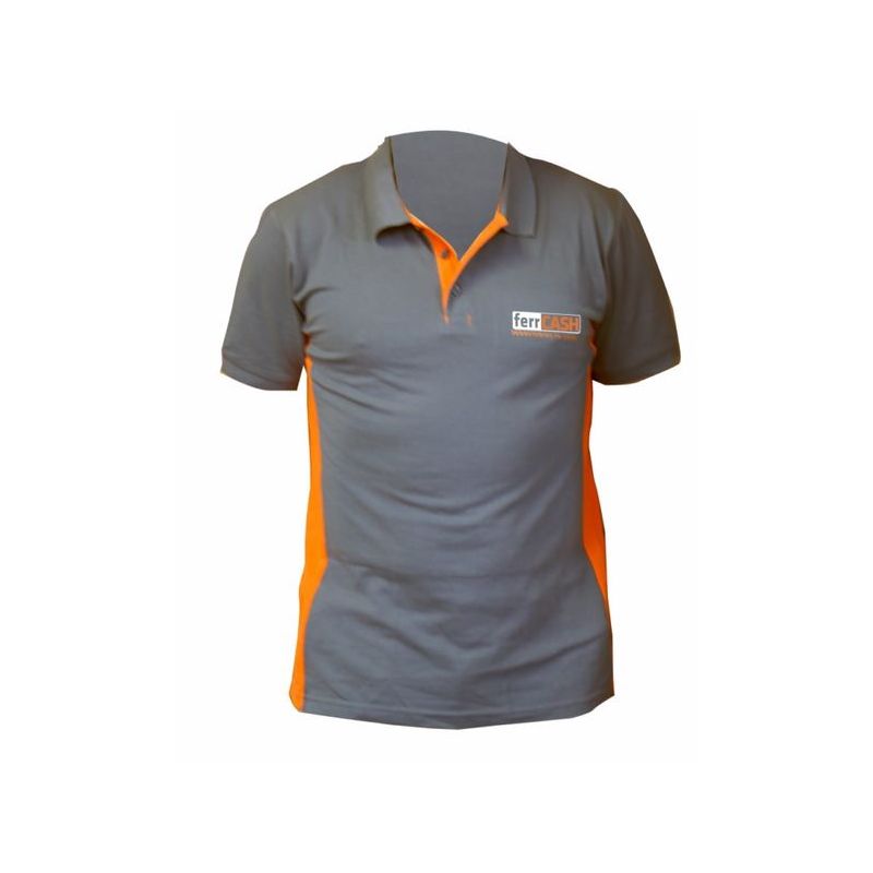 POLO TRABAJO M/CORTA XL 100%ALG GR/NAR VELILLA