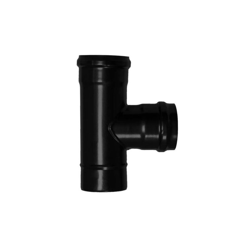 TE ESTUFA PELLET 90§ Ø80MM A/ESM/VITR. NE EXOJO